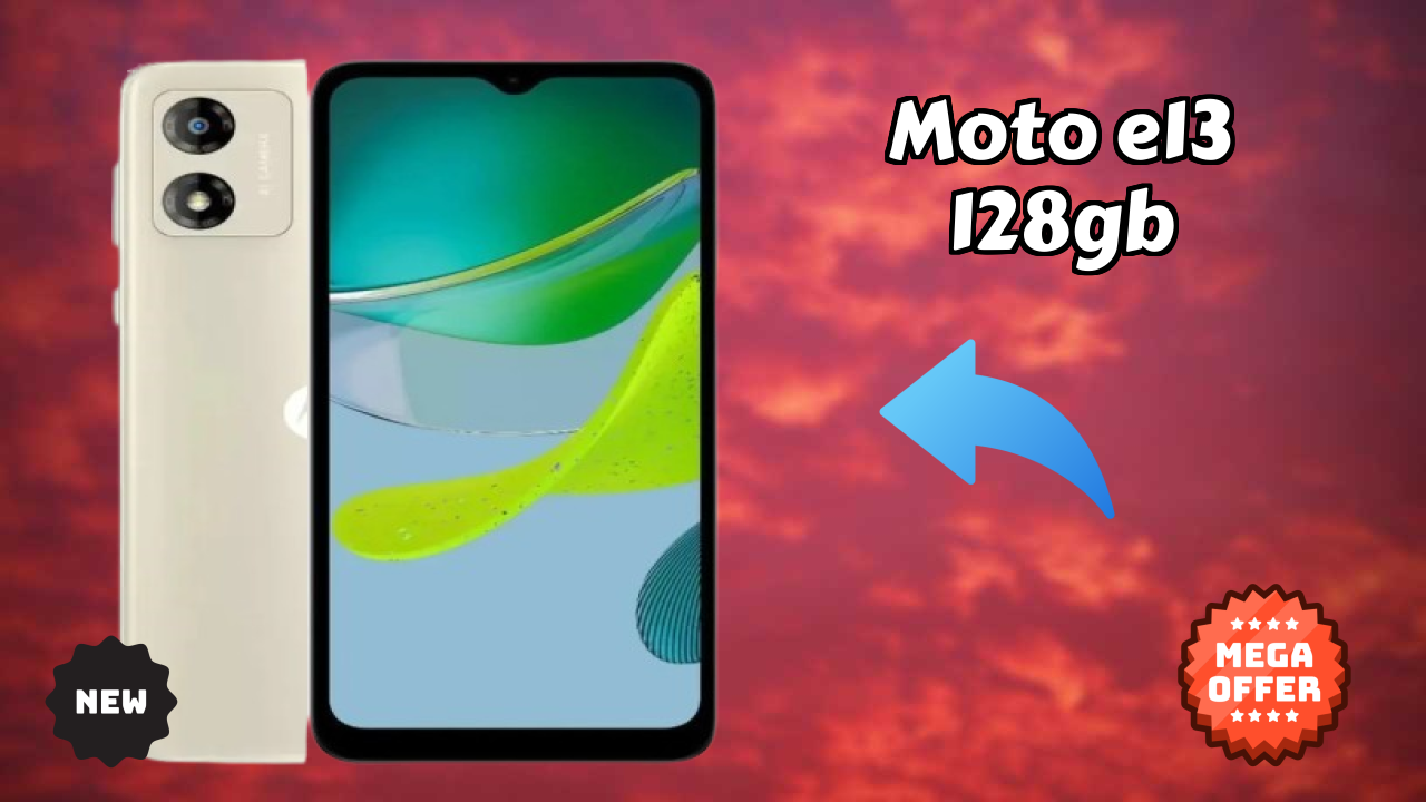 Moto E13 128GB Display Analysis: 6.5 Inches (16.51 Cm) Screen